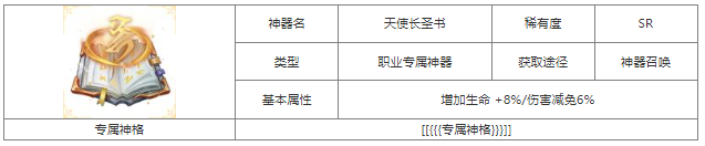 第七幻域天使长圣书神器属性具体一览 交易行系统操作技巧详解