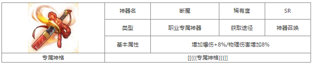 第七幻域断魔神器属性具体一览 战斗意识培养与反应速度